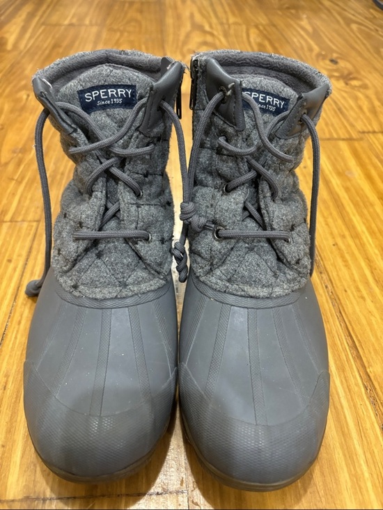 Sperry Shoes - Sperry Women’s Syren Gulf Wool Quilt Duck Boots in Gray Size 7.5